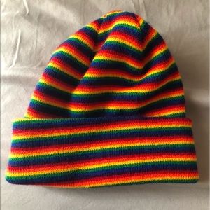 Urban Outfitters- rainbow beanie- never worn